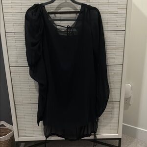 Vera Wang Black Sheer Top
